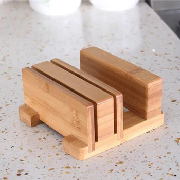 

3-Slot Kitchen Knife Rack Natural Bamboo Kitchen Knife Storage Rack Cutting Board Holder Kitchen Organizer Tools
