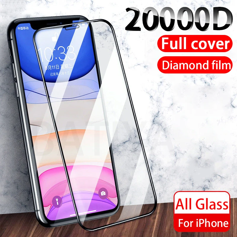 Curved Protective Glass For iphone SE 2020 5s 6 6S 7 8 Plus Tempered Glass Film on iPhone X XR 11 Pr