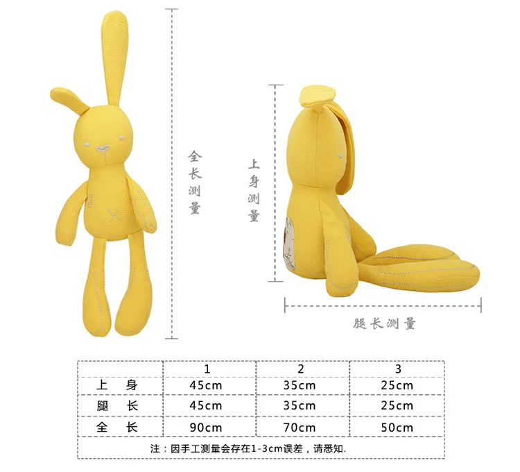 Успокаивающий кролик кукла программное обеспечение для младенцев детская пижама успокаивающий кролик подушка мягкая игрушка подарок для