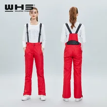 WHS женские лыжные брюки уличные теплые хлопковые зимние