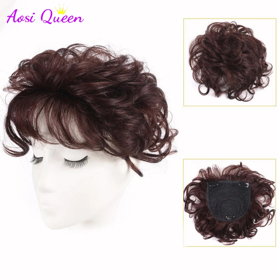 SyntheticAir Hair Bangs Edge Clipped In Bangs Extended Hair Piece Wig Cut Top Loss To Cover Gray Increase Volume synthetic wigs synthetic bangs synthetic hair extension