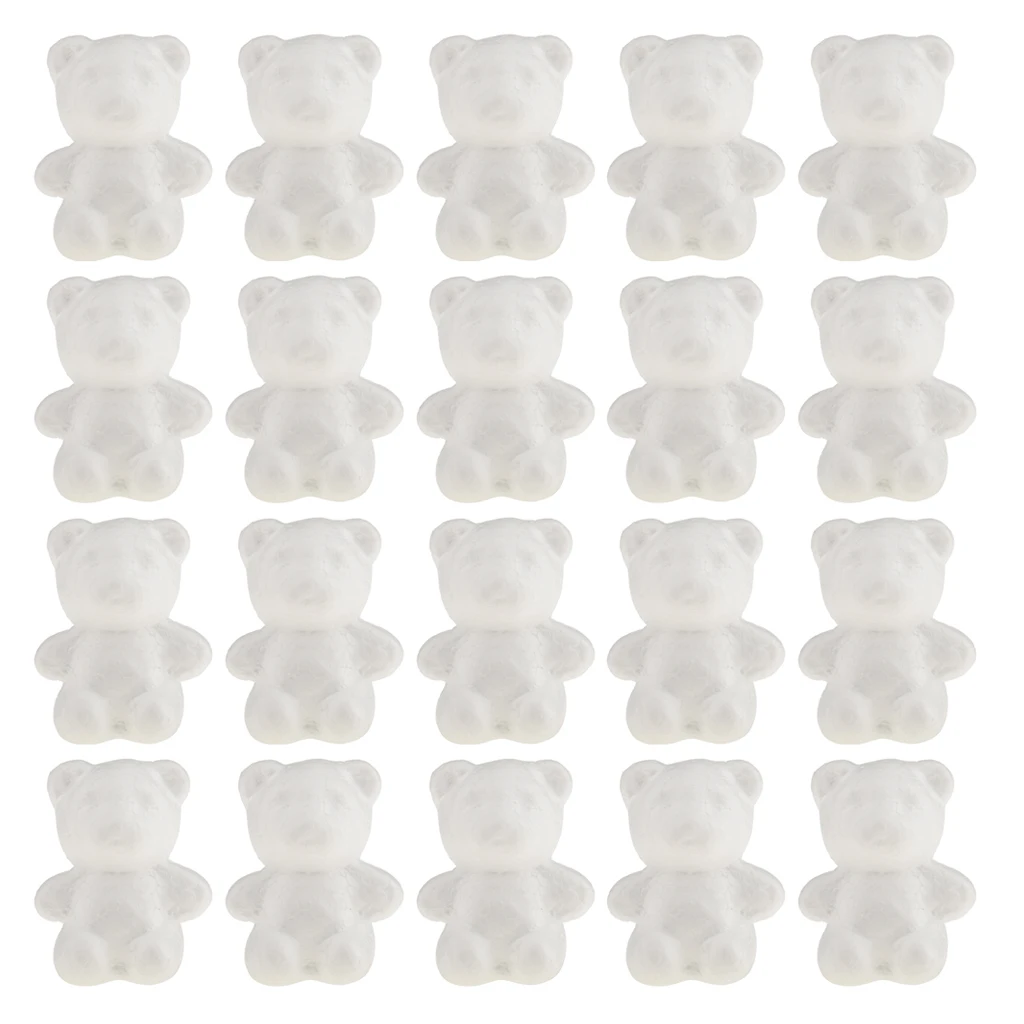 20Pcs Multi-Shaped Modelling Polystyrene Styrofoam Foam Creative DIY Materials