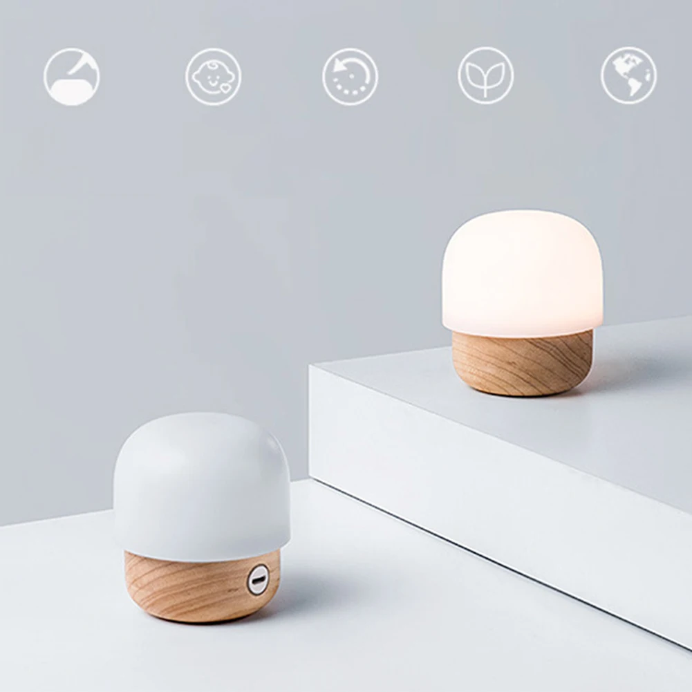Durable Touch Switch Portable Reading Lamp Night Light Baby Nursery Rechargeable LED Light Eye Caring