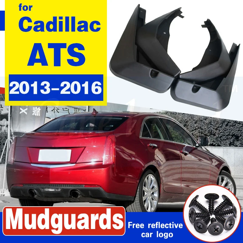 4PCS Splash Guard Mud Flaps MudFlaps Front & Rear for Cadillac XTS 2013