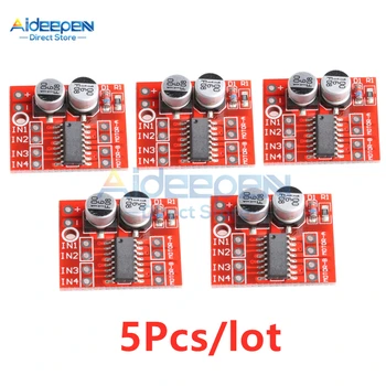 

5Pcs/lot 2V-10V 1.5A MX1508 DC Motor Driver Module 2-Way PWM Speed Dual H-Bridge Stepper Motor Driver L298N Wholesale