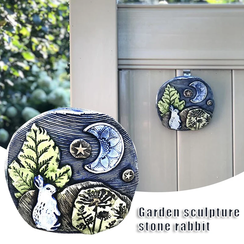 Rabbit-Moon-Garden-Decoration-Ornaments-Sculptures-Stone-Rabbit-Garden ...