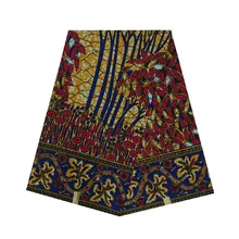 Высокое качество Африканский Воск женщина голландский блок печать в ткани хлопок 6 ярдов/шт мягкие дышащие V-L 632