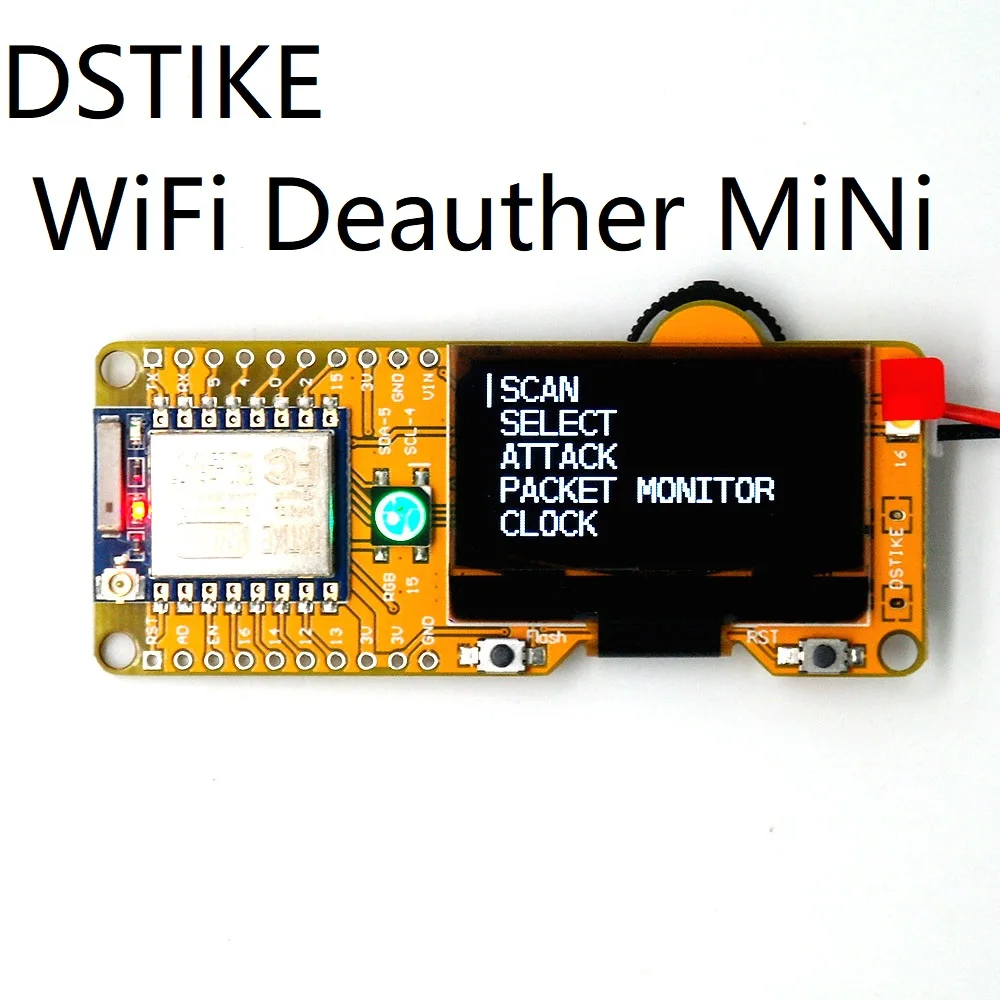 DSTIKE WiFi Deauther MiNi ESP8266 с 1," OLED макетной платой D2-008