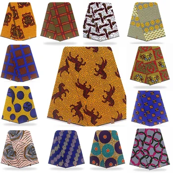 

New Original Real Wax Prints High Quality African Fabric Cotton Material Nigerian Satin Ankara Batik Top Class Sewing Dress