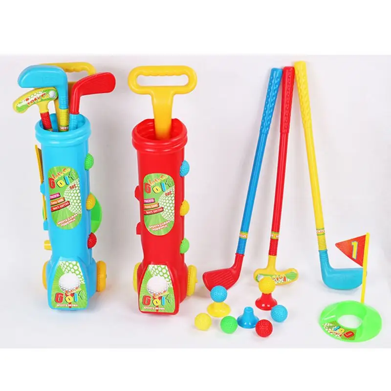 Kids Golf Set Plastic Mini Putter Golf Club Toy Child Outdoors Funny Sports Game R7RB