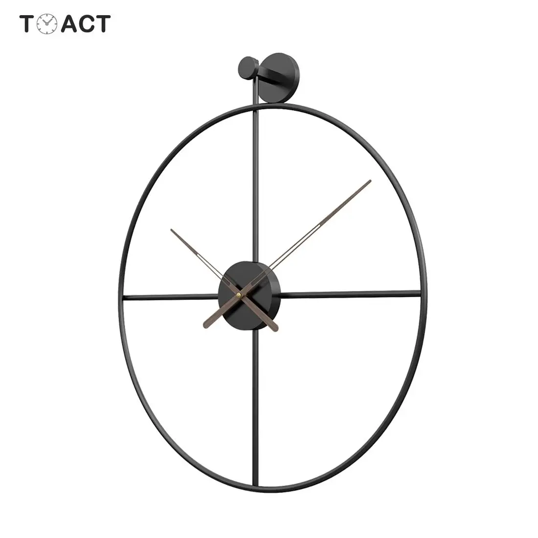 Billige Große Wanduhr Moderne Design Uhren Für Wohnkultur Büro Eisen Kunst Uhren Europäischen Stil Hängenden Wand Uhr Weihnachten Geschenk