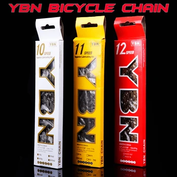 

Free Shipping YBN Bicycle chain X9 X10 X11 X12 Speed Mountain Road bike 116 links MTB chain KMC