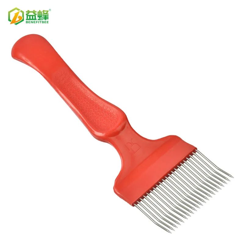 

Beekeeping Tools Wholesale Stainless Steel Uncapping Fork 21 Needle Straight Needle Curved Needle Red Yellow Selectable Uncappin