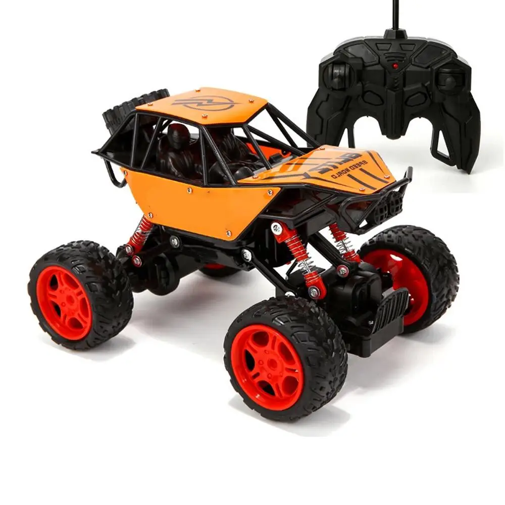 4WD RC автомобиль Электрический Рок Гусеничный пульт дистанционного управления игрушечные машинки на радиоуправлении светодиодный внедорожный Дрифт Игрушки для мальчиков детские подарки - Цвет: Оранжевый