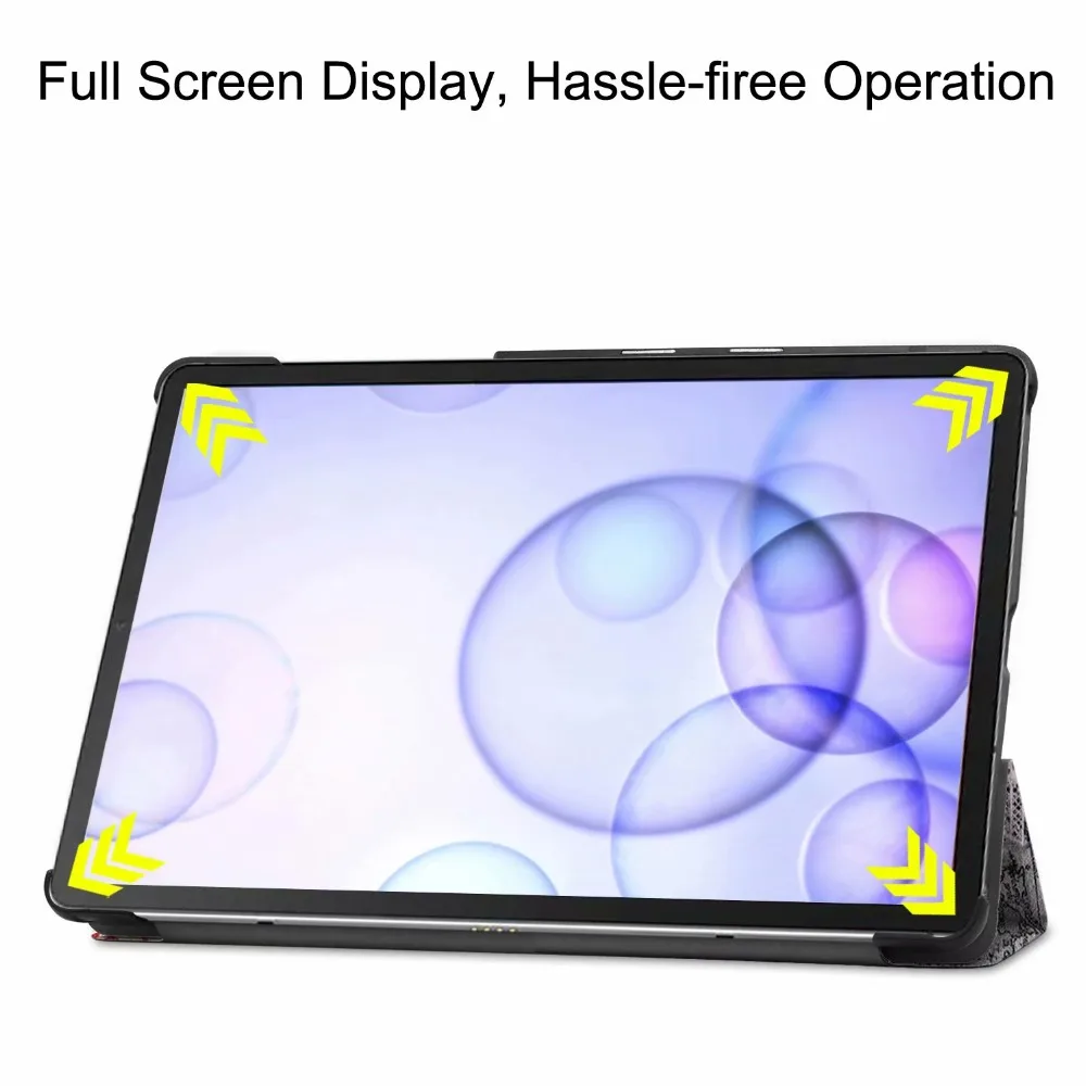 3 Folio Тонкий чехол из искусственной кожи для samsung Galaxy Tab S6 10,5 SM-T860 SM-T865 10," Подставка для планшета Galaxy Tab S6 10,5