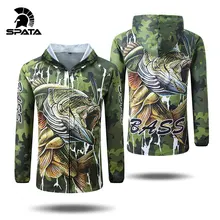 SPATA, новинка, футболка для ловли басов, с защитой от ультрафиолета, с длинным рукавом, Мужская камуфляжная куртка для рыбалки, комплект, рубашка, одежда, большой размер SPATA, новинка, футболка для ловли басов, с защитой от ультрафиолета, с длинным рукавом, Мужская камуфляжная куртка для рыбалки, комплект, рубашка, одежда, большой размер