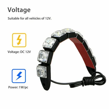 

1Pair Daytime running light LED Daytime Running Light Driving DC Strip