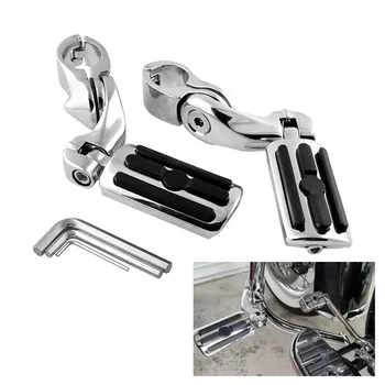 

Motorcycle Highway Pegs Foot Rests Fit 1.25" Engine Guard for Road Glide Electra Glide Road King Street Glide Moto Parts New