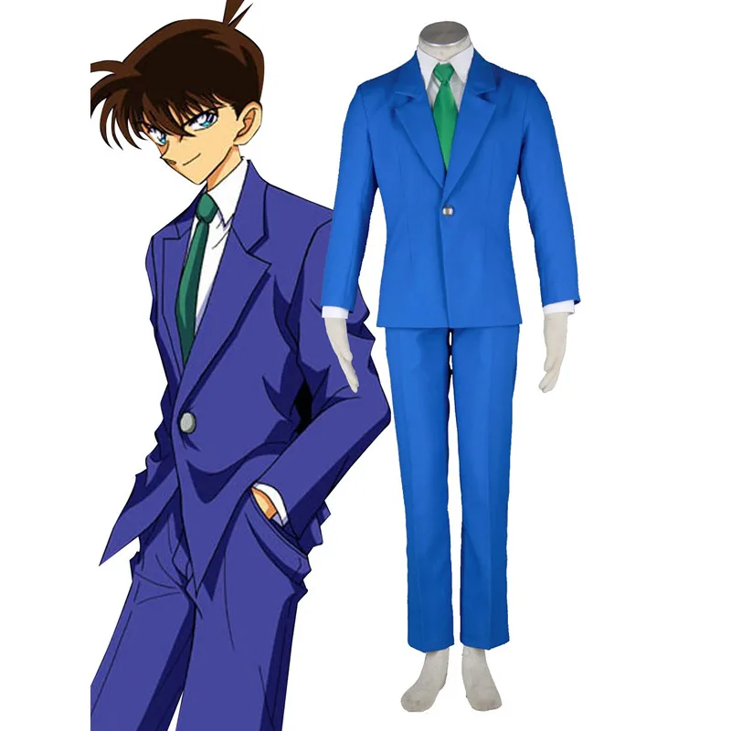 

Detective Conan Case Closed Jimmy Kudo Kudou Shinichi Halloween Cosplay Costume School Uniform