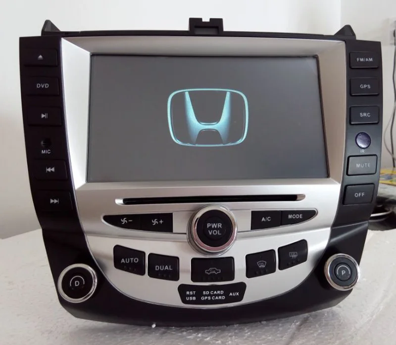 2 din coche radio para honda accord 2003 de 2007 con gps de doble zona