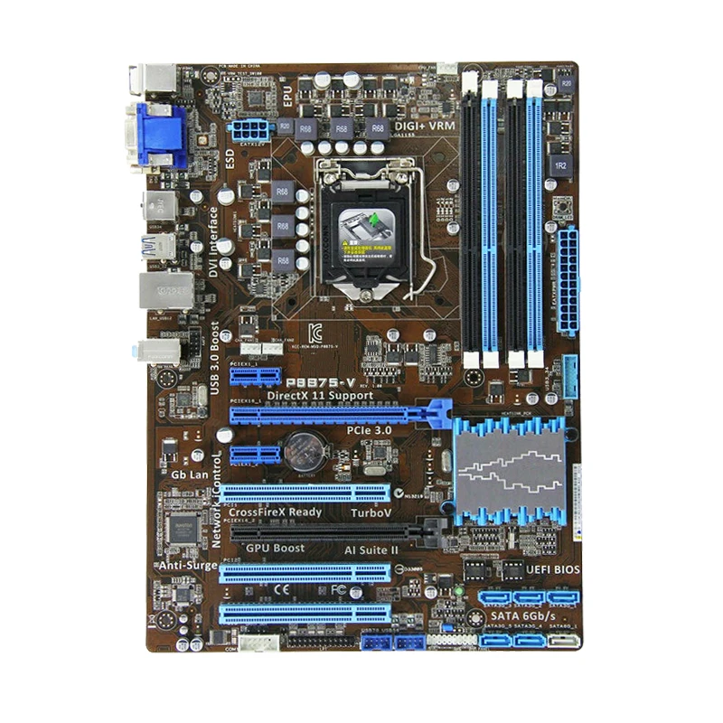 

For Asus P8B75-V Desktop Motherboard B75 Socket LGA 1155 i3 i5 i7 DDR3 32G used Motherboard 100% test intact