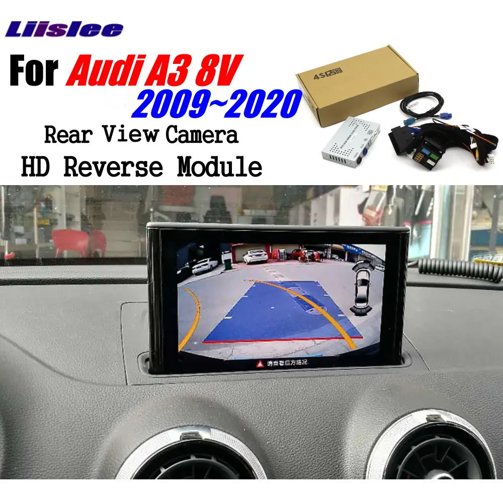 Реверсивный Камера для Audi A3 8V S3 8p MMI 3G 2009 ~ 2020 резервного копирования Интерфейс