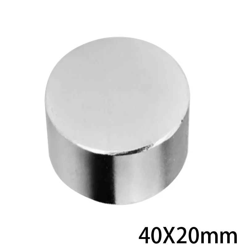 1/2/3/5PCS 40x20 Thick Neodymium magnet 40x20mm Big Super strong round Rare Earth NdFeb permanent powerful 40*20 | Обустройство дома