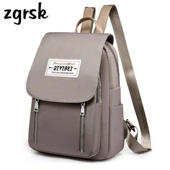 

Ladies Small Backpack Designer Student Pu Zipper Solid Black Retro Fashionable School Bags For Teenage Girls P68gla Bookbag
