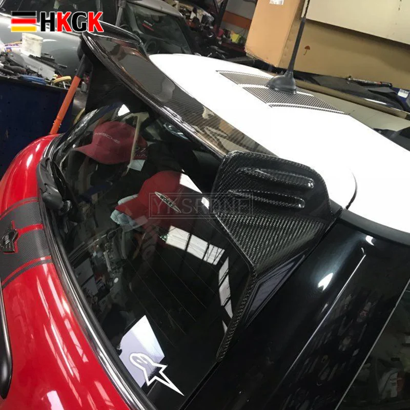 Для MINI COOPER R50 JCW Тип Черный спойлер из стекловолокна на крышу обрезанный Комплект