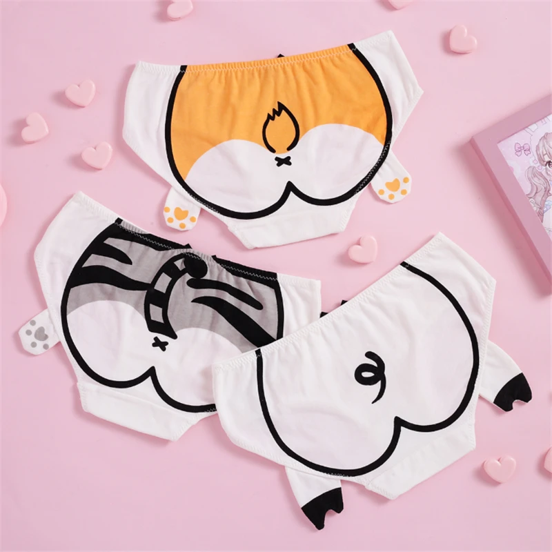 Kawaii Neko Atsume маскарадные трусики хлопковые трусы для девочек женское нижнее белье