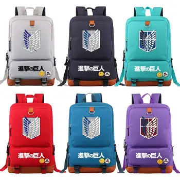

Christmas Cartoon Anime Wings Attack On Titan Boy Girl Book School Bag Women Bagpack Teenagers Schoolbags Men Student Backpack