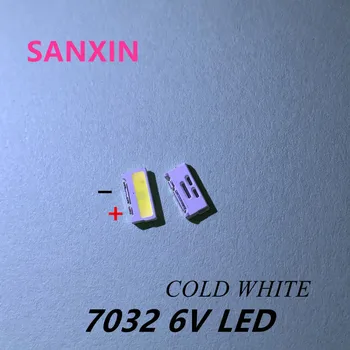 

100PCS/Lot Edge SMD LED 7032 6V 1W 160mA Cool White High Power For TV Backlight