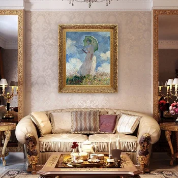 

Framed oil painting Claude Monet Woman with a Parasol