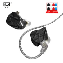 KZ ASF 10 Balanced Armature Driver HIFI In Ear Earphone DJ Monitor Earbud 10BA Noise Cancelling HeadsetKZ ZAX ASX ZSX TRN BA5 BA