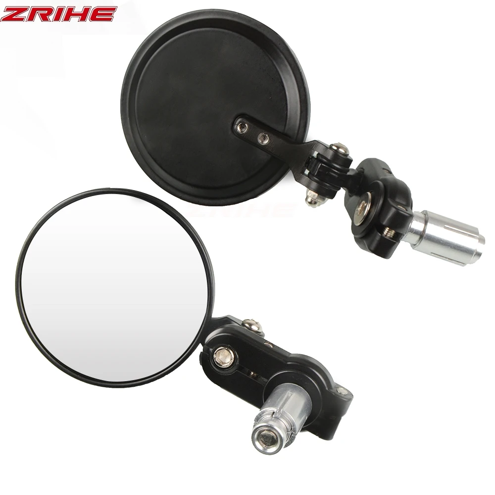 

2Pcs Universal Motorcycle Mirror Aluminum 22mm Handle Bar End Rearview Side Mirrors Motor Accessories For Benelli BJ250 BJ500-E