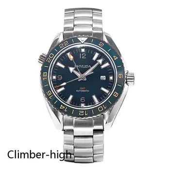 

43.5mm Men Mechanical Watch Mechanical Wristwatches GMT Dual-Time Sea Master Ocean Homage Business Watches Men Relogio
