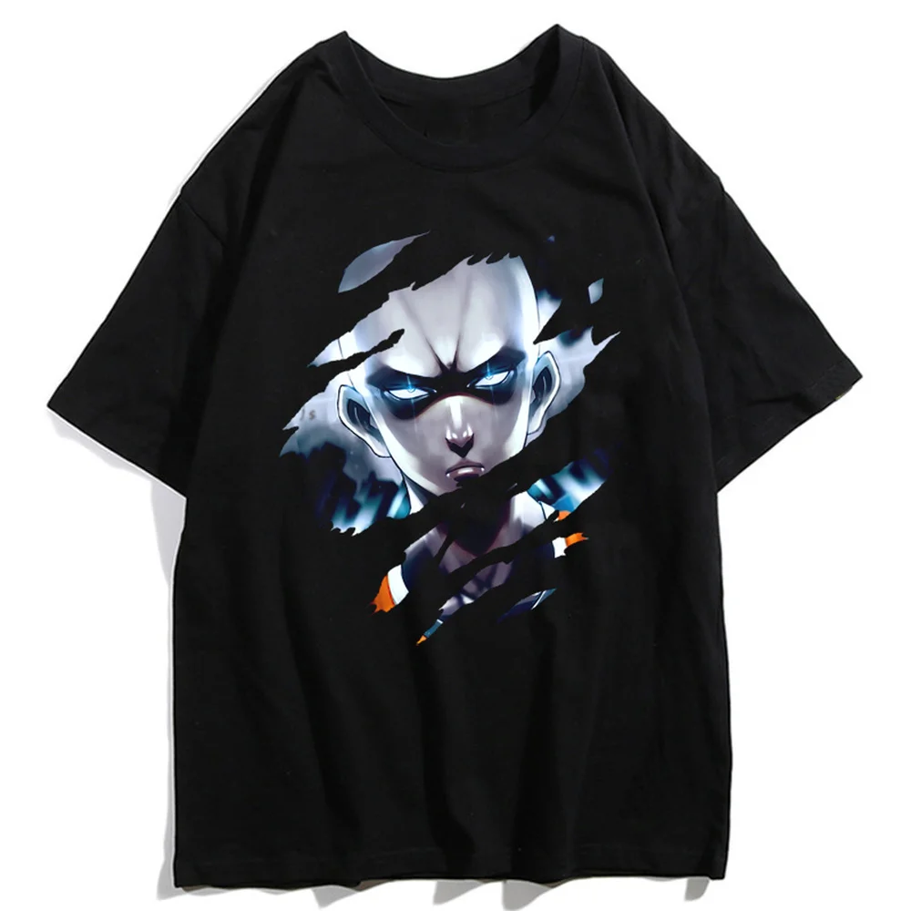 

CLOOCL Anime One Punch Man Cotton T-shirt Funny Cartoon Graphic 3D Printed Men Shirts Harajuku Casual Tshirt Streetwear Top Tees