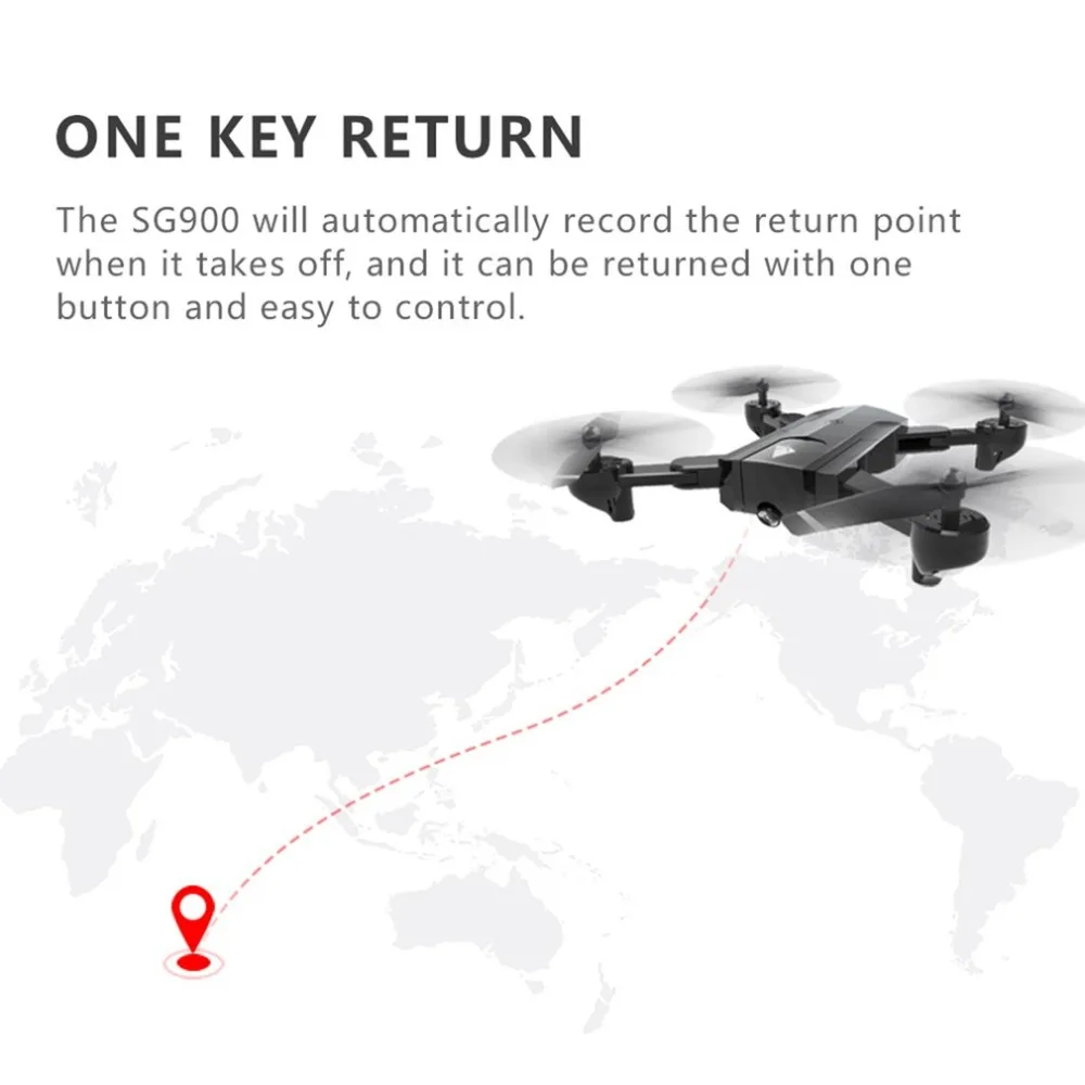 SG900 складной Квадрокоптер 2,4 ГГц 720P Дрон Квадрокоптер wifi FPV дроны gps оптическое позиционирование потока RC Дрон с камерой