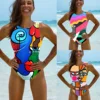 Bañador de una pieza con cuello Halter para mujer, ropa de baño Sexy, trajes de baño brasileños para mujer, ropa de playa, Monokini con Espalda descubierta, 2022 ► Foto 1/6