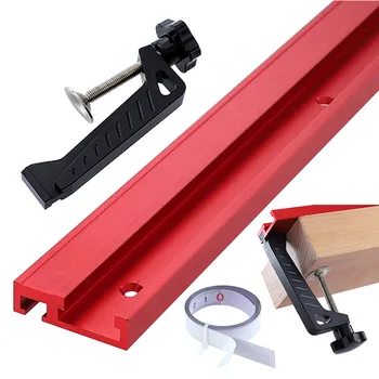 

Type 45 woodworking chute aluminum alloy 400-1200mm guide rail backer push handle chute DIY table saw workbench woodworkingtools