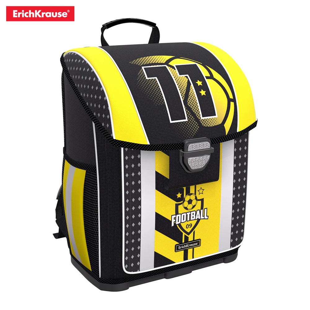 Ученический ранец с пластиковым дном ErichKrause ErgoLine 16L Football Racoon Geometry Hockey Skate Native Track