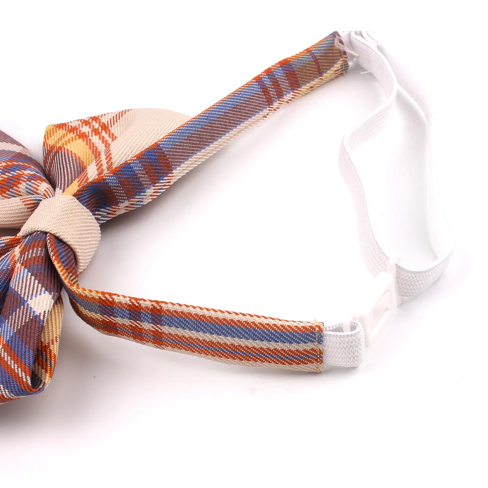Bow Ties Feminine Plaid Bowtie Casual Bow tie For Women Uniform Collar Butterf Bowknot Adult Check Bow Ties Cravats Girls Bowties