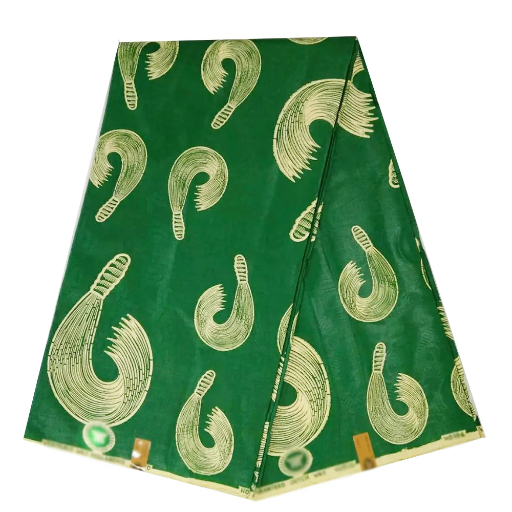 

Hot Selling New African Wax Print Bazin Fabric 2019 African Nigerian Gahna Style women Brocade Jacquard Fabric