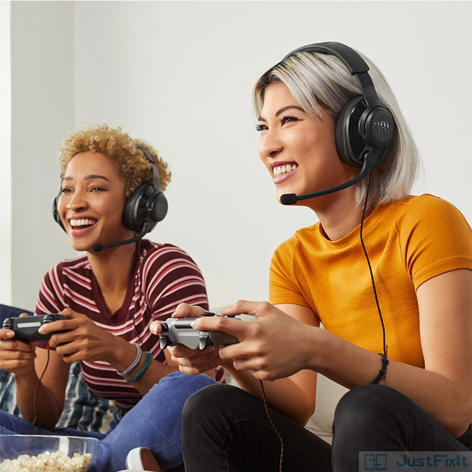 New JBL Quantum 200 Wired Gaming Headphone with Mic Foldable Headset Earphone for PlayStation Nintendo Switch iPhone Mac VR