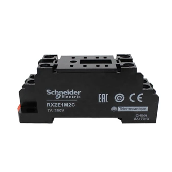 

Small economical intermediate electromagnetic relay base RXZE1M2C8 foot 2 vice-contact insertion