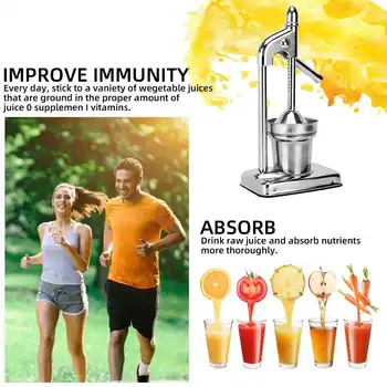 

Citrus Juice Maker Small Orange Squeezer with Bonus Metal Lime Squeezer remium Heavy Duty Mini Orange Juice