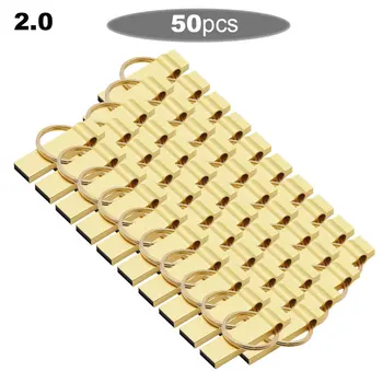 

50pcs/lot Metal Mini USB Flash Drive 128GB 64GB 32GB 16GB 8GB Pendrive Cle USB Flash Stick Pen Drive 8 16 32 64 128 GB USB Stick