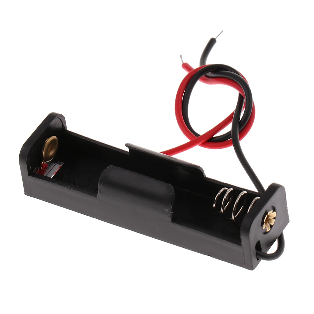 

58mm*16mm*13mm 1 Type AA x 1Pcs Open Battery Holder Box with Wires