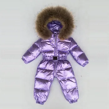 

2020 Baby Winter Snowsuit Boy Baby Jacket 80% Duck Down Outdoor Infant Boys Kids Jumpsuit baby Girls Clothes fashion snow wear