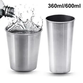 

Various specifications Stainless Steel Pint Cup Reusable Stainless Steel Glasses Tumbler Metal Drinking Glasses Cups beer cup